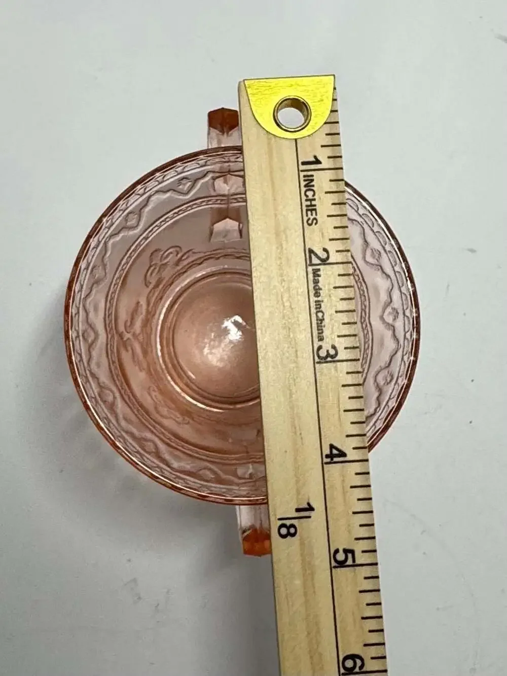 Federal Glass Patrician Pink Depression Glass Two-Handled Sugar Bowl